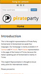 Mobile Screenshot of pirateparty.ch