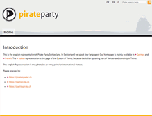 Tablet Screenshot of pirateparty.ch
